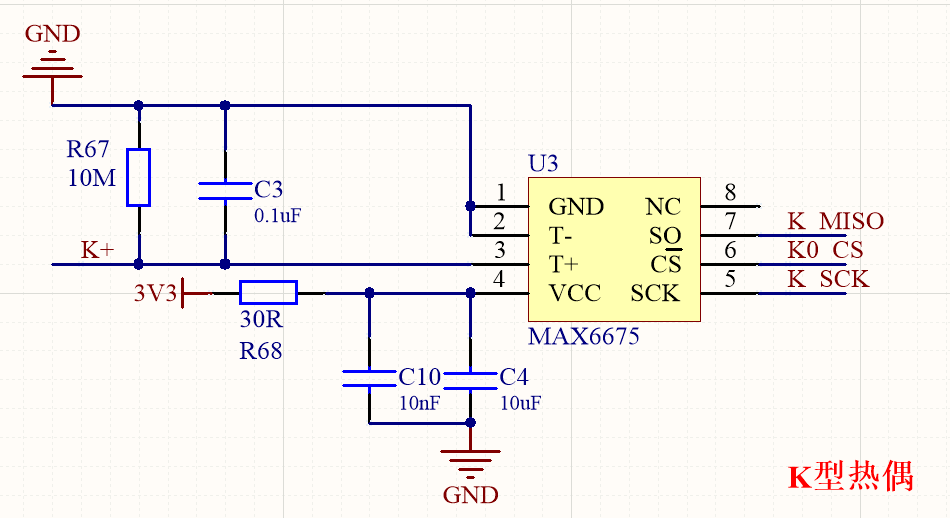max6675建議PCB設(shè)計(jì)圖 max6675建議PCB設(shè)計(jì)圖